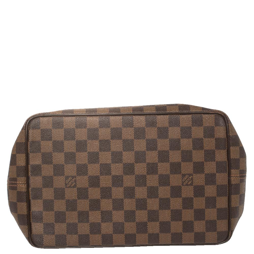 Women's Louis Vuitton Damier Ebene Canvas Bergamo MM Bag