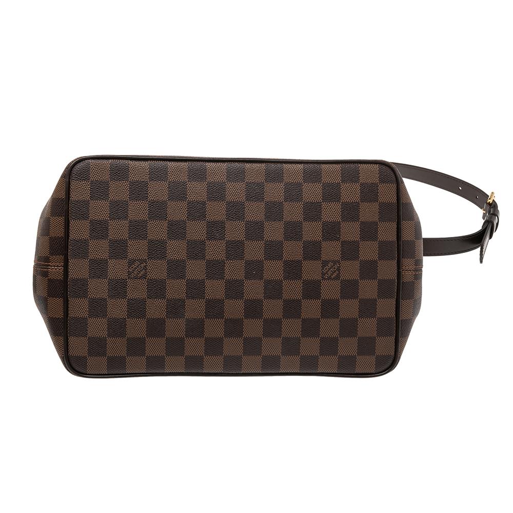 Black Louis Vuitton Damier Ebene Canvas Bergamo MM Bag