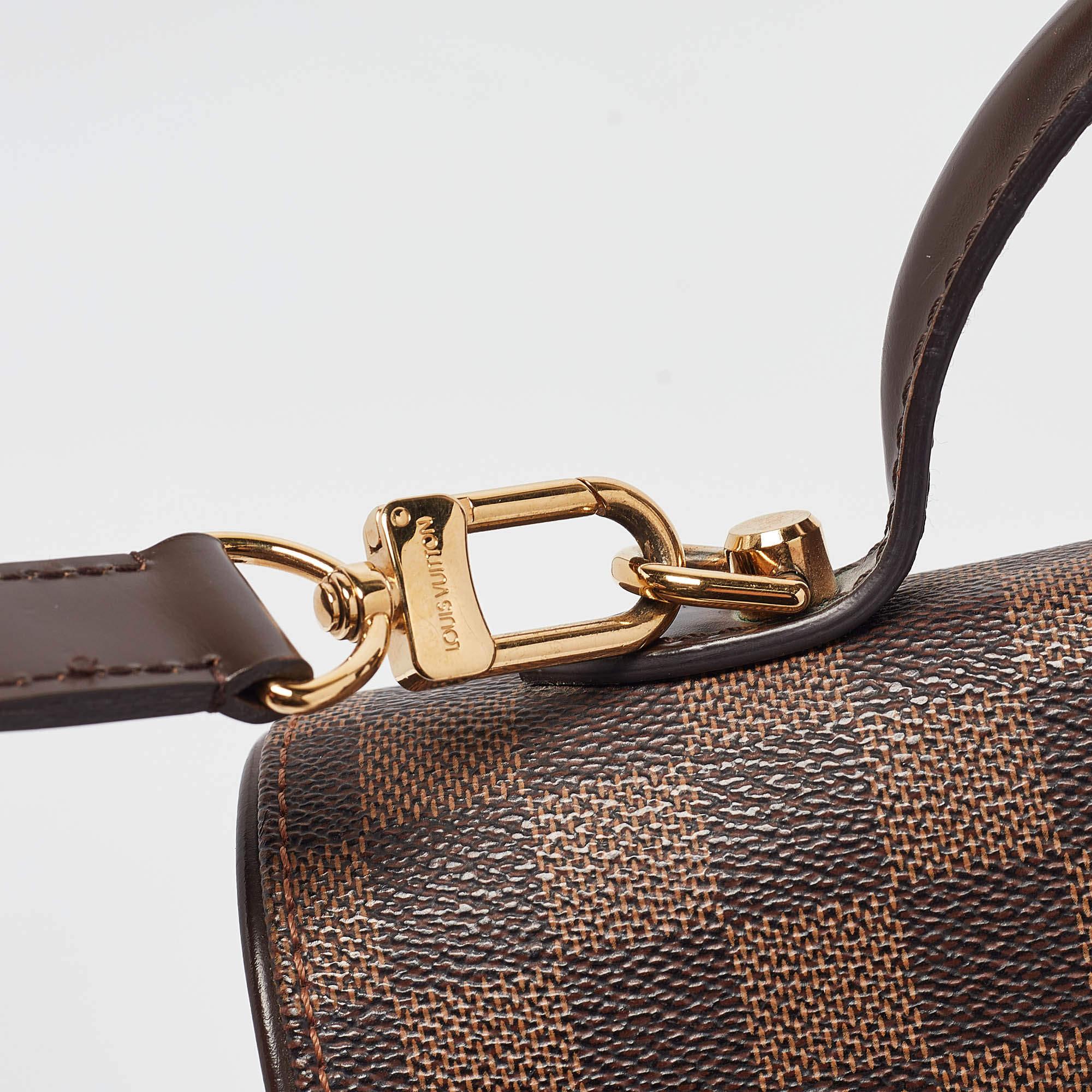 Louis Vuitton Damier Ebene Canvas Bergamo MM Bag For Sale 1