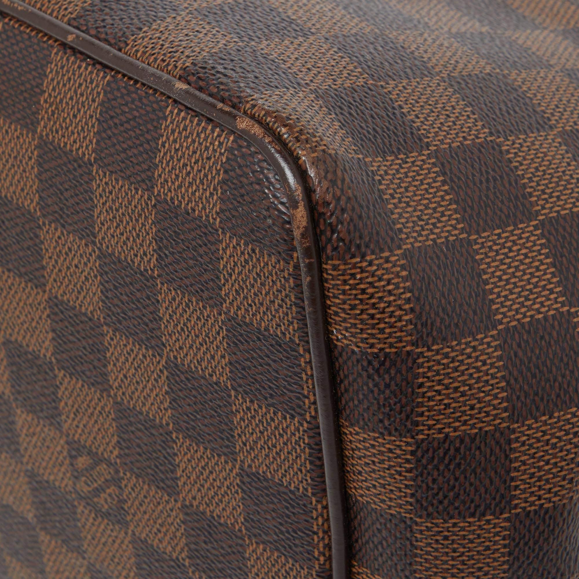 Louis Vuitton Damier Ebene Canvas Bergamo MM Bag 2