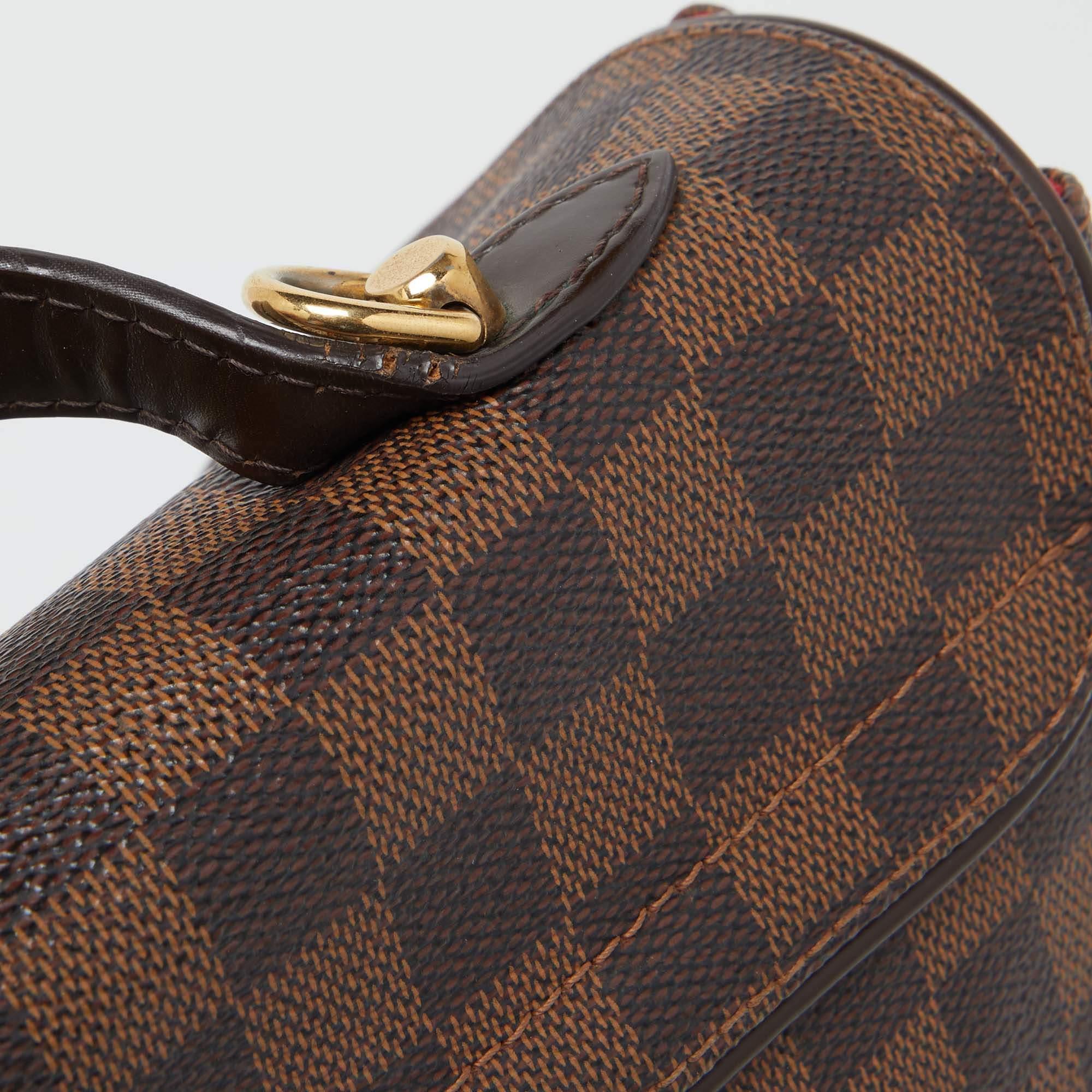 Louis Vuitton Damier Ebene Canvas Bergamo MM Bag 3