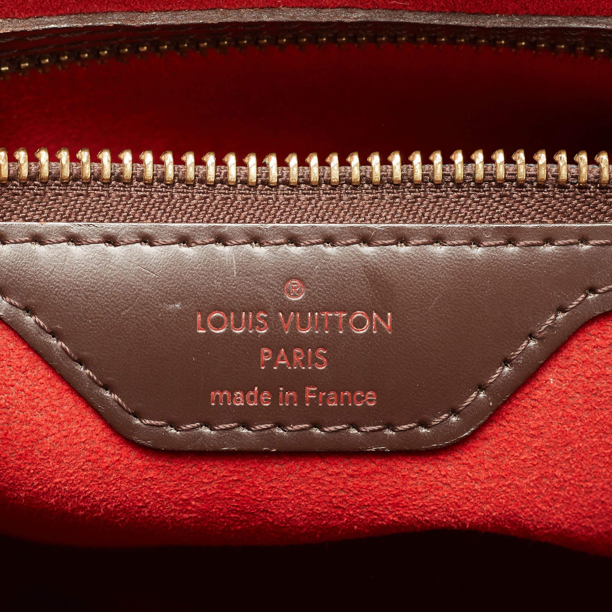 Louis Vuitton Damier Ebene Canvas Bergamo MM Bag 4