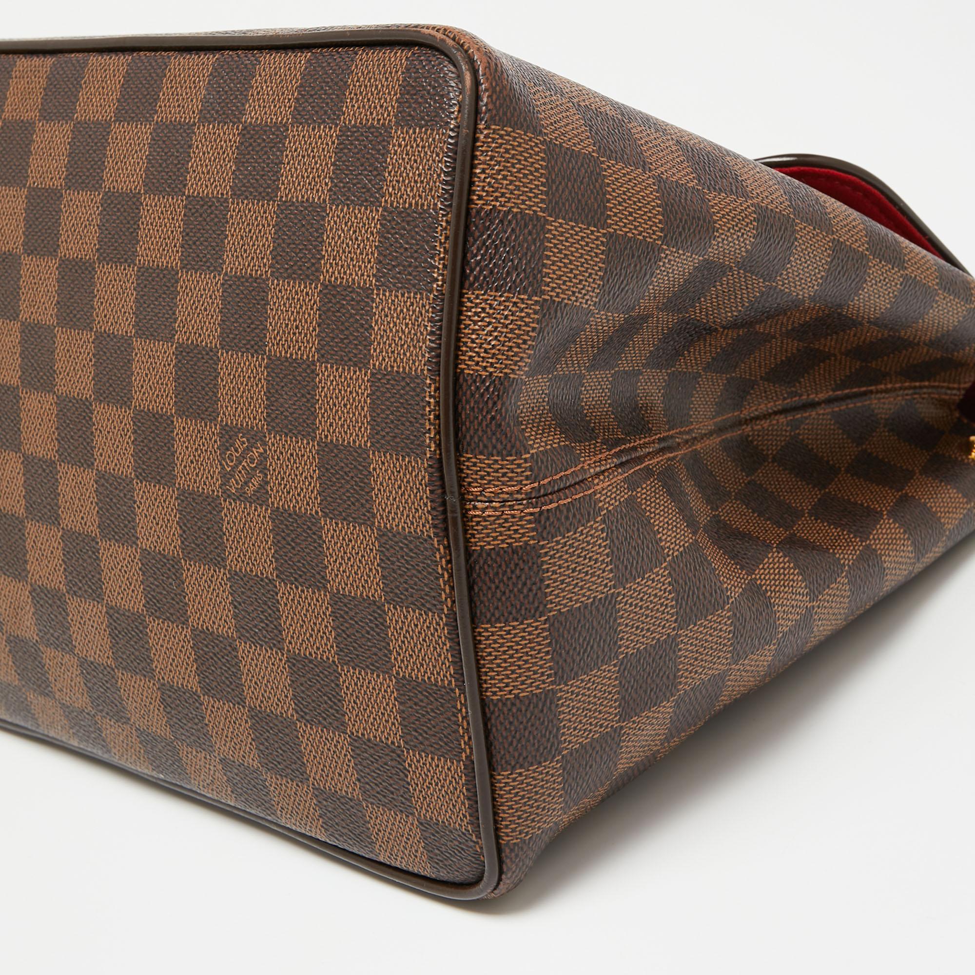 Sac Bergamo MM en toile damier ébène Louis Vuitton 4