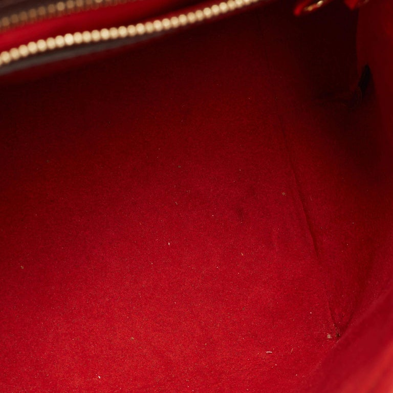 Louis Vuitton Damier Ebene Canvas Bergamo GM Bag at 1stDibs
