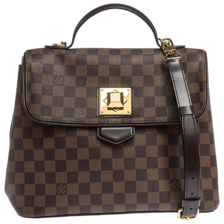 Louis Vuitton Damier Ebene Bergamo PM - Brown Handle Bags