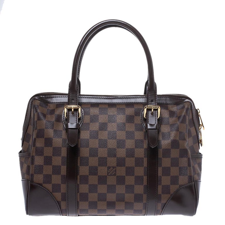 tas handbag Louis Vuitton Berkeley Damier Ebene Canvas & Leather