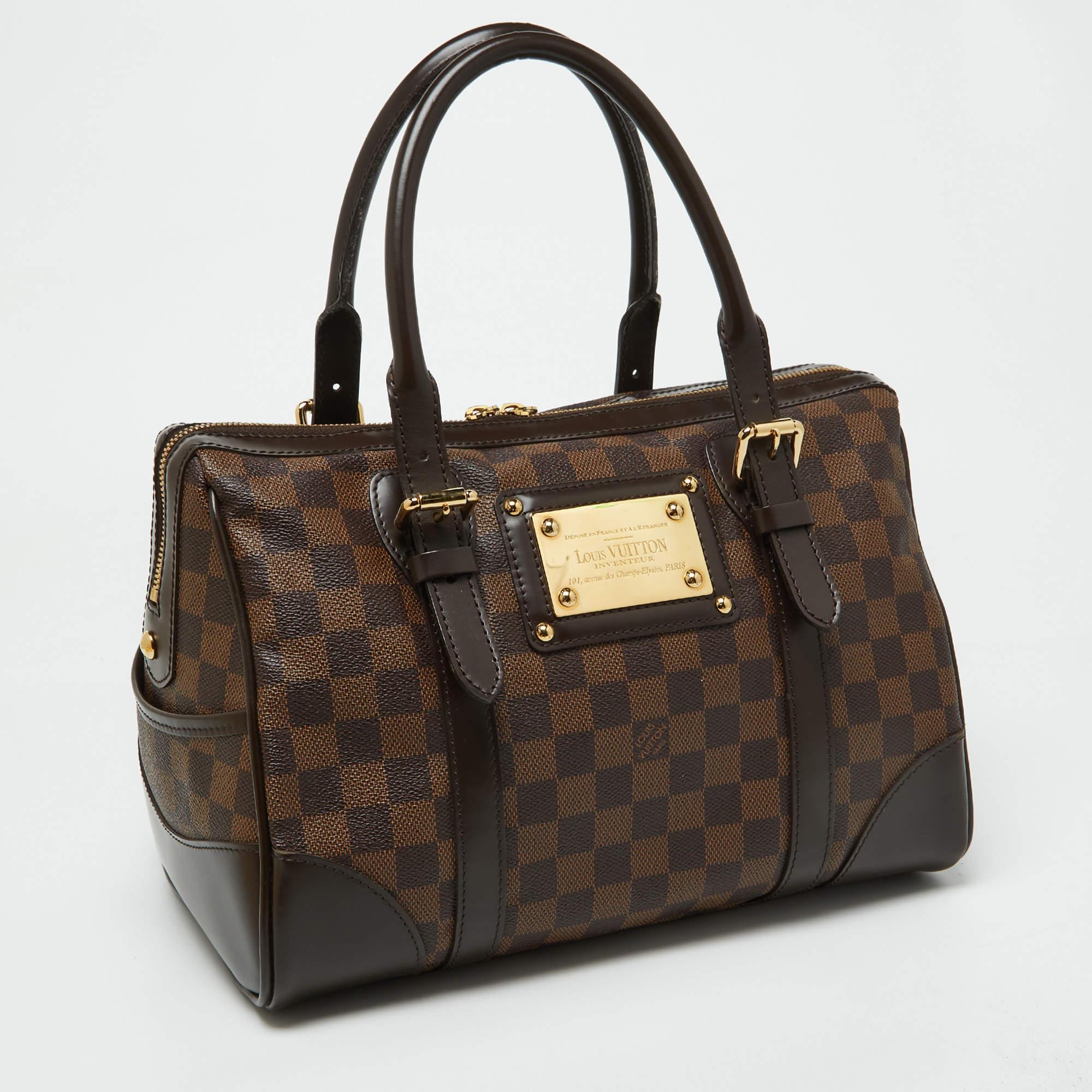Black Louis Vuitton Damier Ebene Canvas Berkeley Bag For Sale