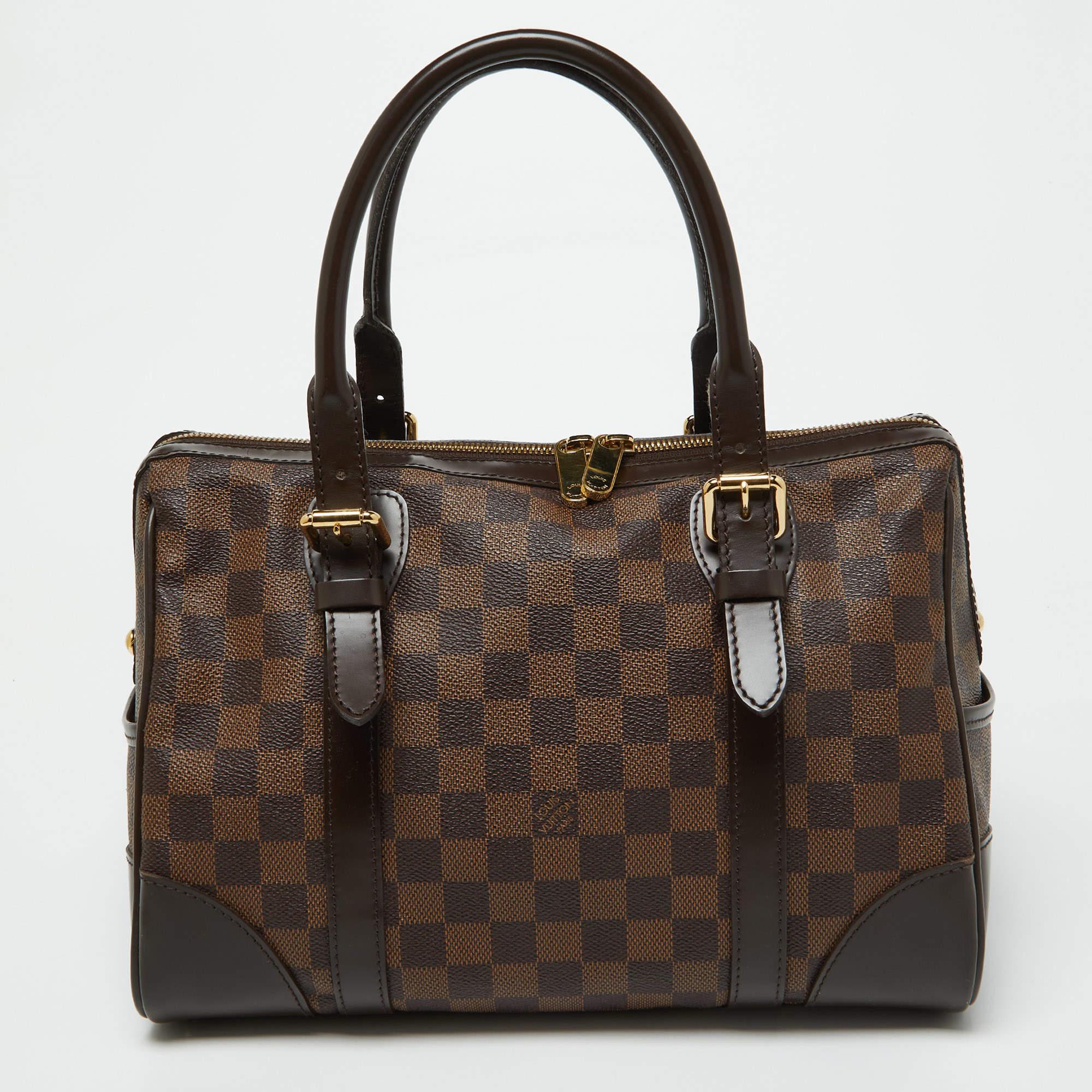 Louis Vuitton Damier Ebene Canvas Berkeley Bag In Fair Condition For Sale In Dubai, Al Qouz 2