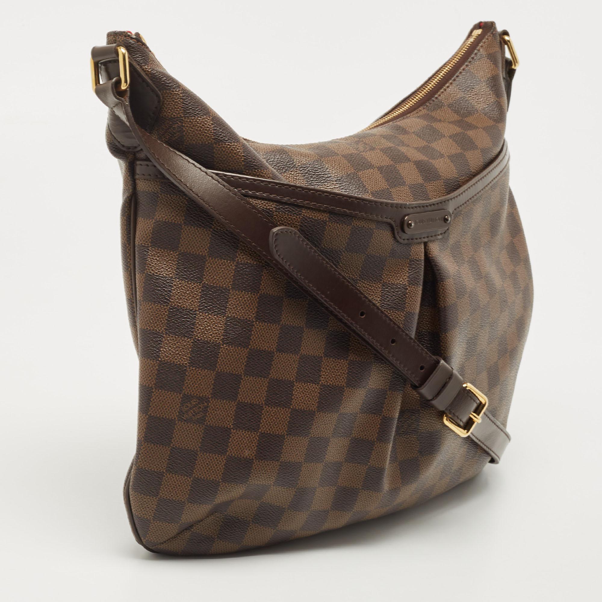 Louis Vuitton Damier Ebene Canvas Bloomsbury GM Bag In Good Condition In Dubai, Al Qouz 2