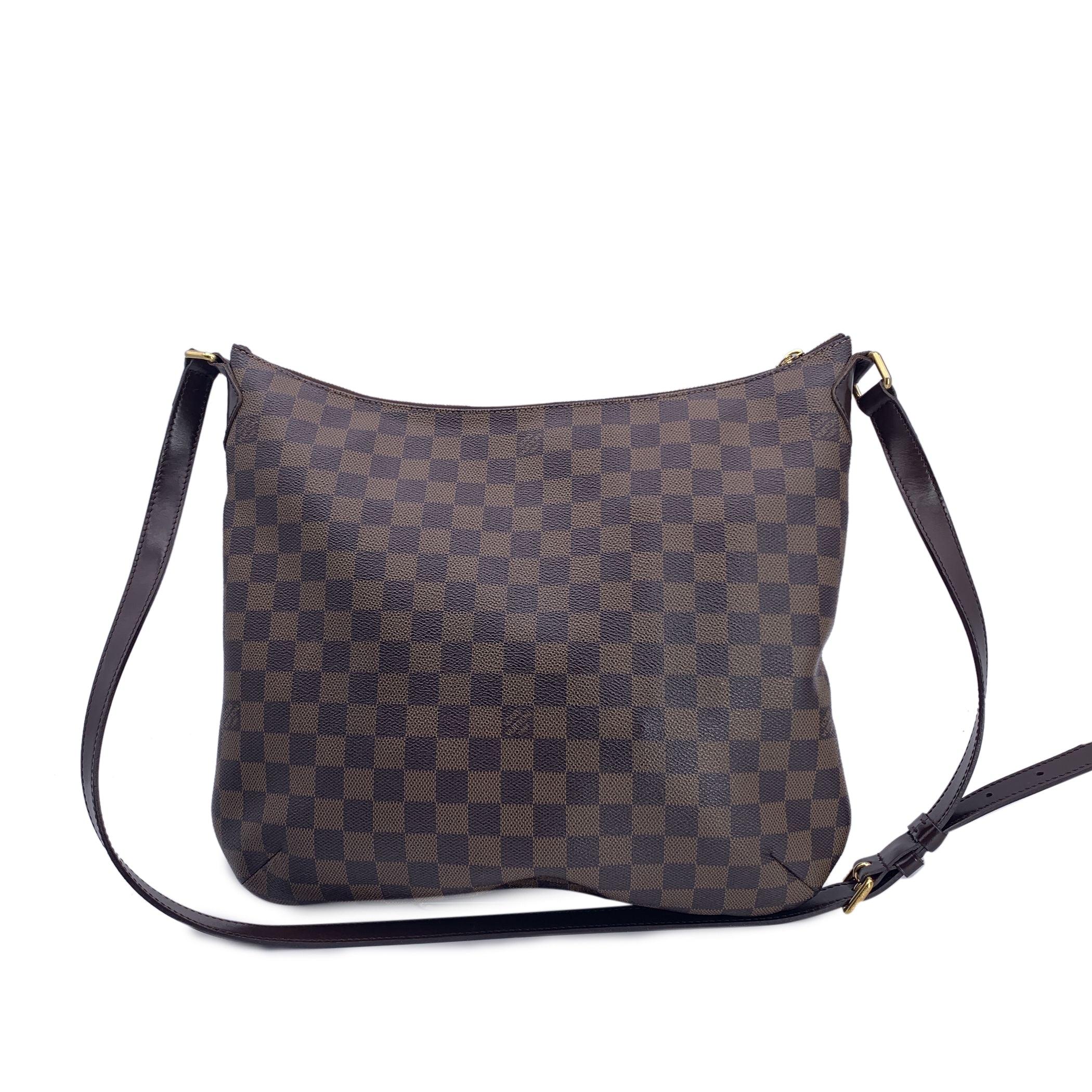 Black Louis Vuitton Damier Ebene Canvas Bloomsbury Shoulder Bag For Sale