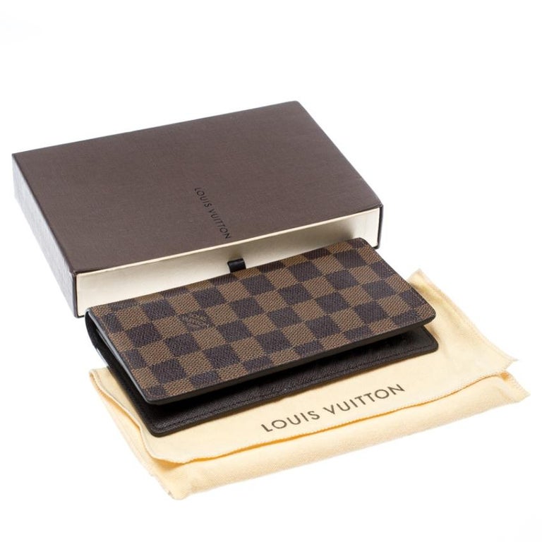 Louis Vuitton Damier Ebene Canvas Brazza Wallet For Sale at 1stDibs