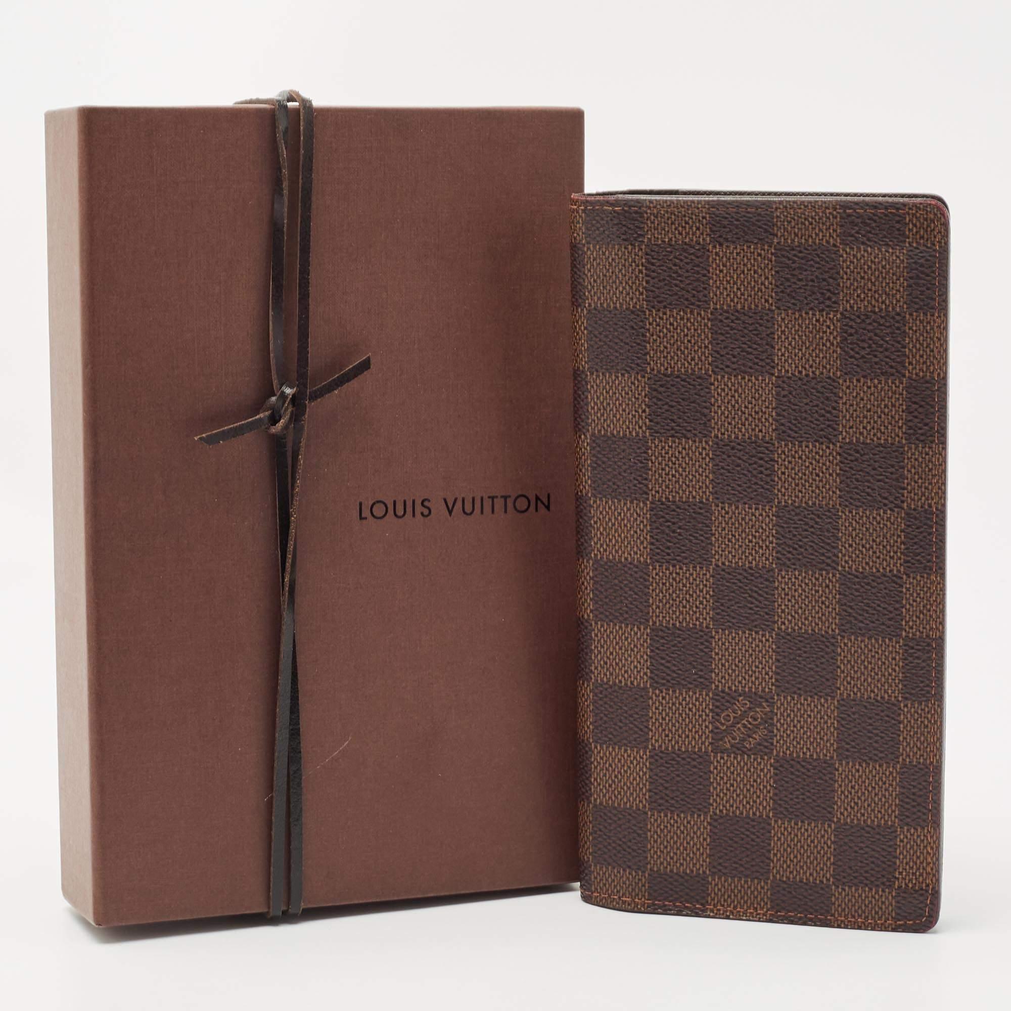 Louis Vuitton Damier Ebene Canvas Brazza Wallet 9