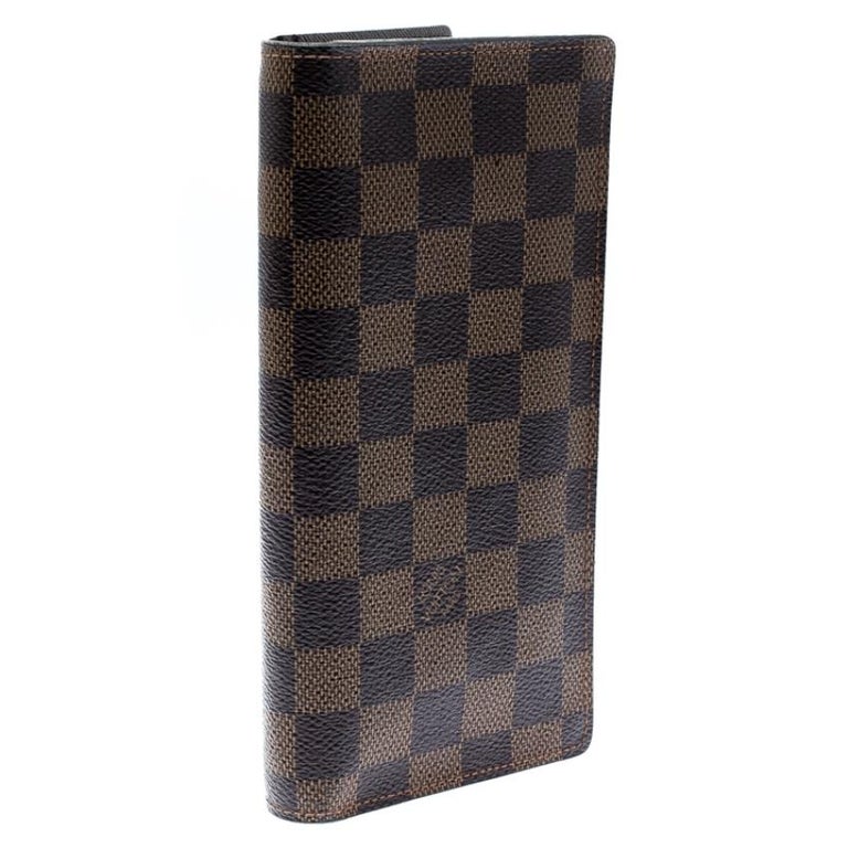 Louis Vuitton Damier Ebene Canvas Brazza Wallet For Sale at 1stdibs