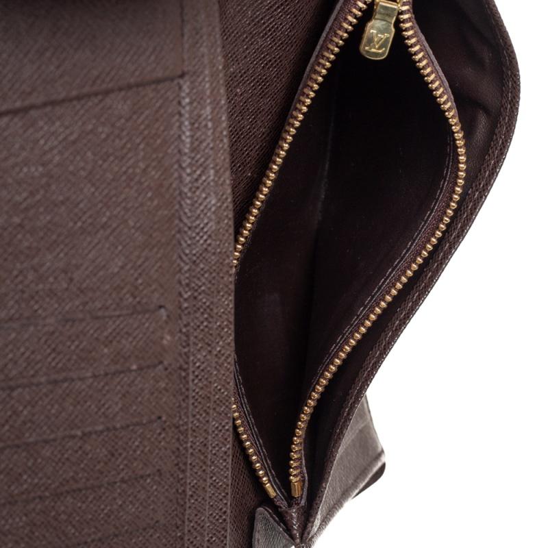 Louis Vuitton Damier Ebene Canvas Brazza Geldbörse 4