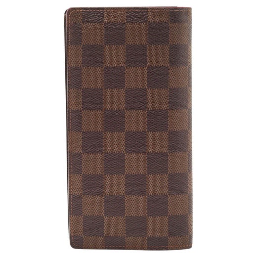 Louis Vuitton Unisex Vintage Ebene EPI Leather Brazza Long Bifold Wallet Brown