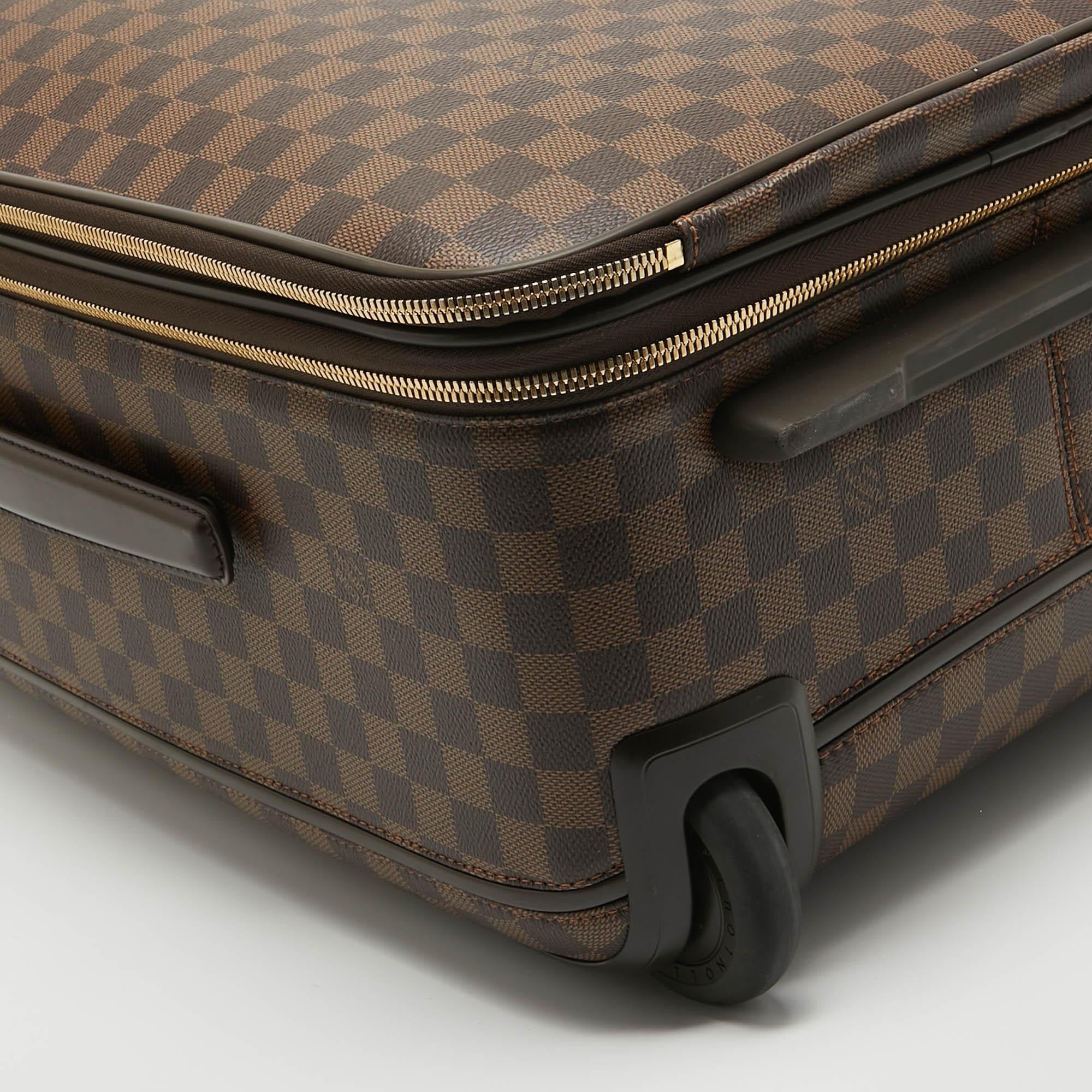Louis Vuitton Damier Ebene Canvas Business Pegase Legere 55 Luggage 5