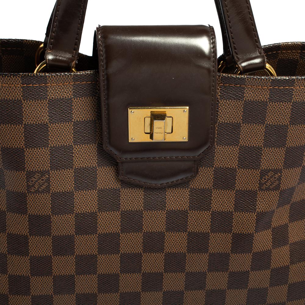 Louis Vuitton Damier Ebene Canvas Cabas Rosebery Bag 9