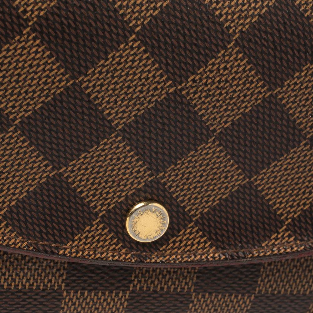 Louis Vuitton Damier Ebene Canvas Cerise Caissa Wallet In Fair Condition In Dubai, Al Qouz 2