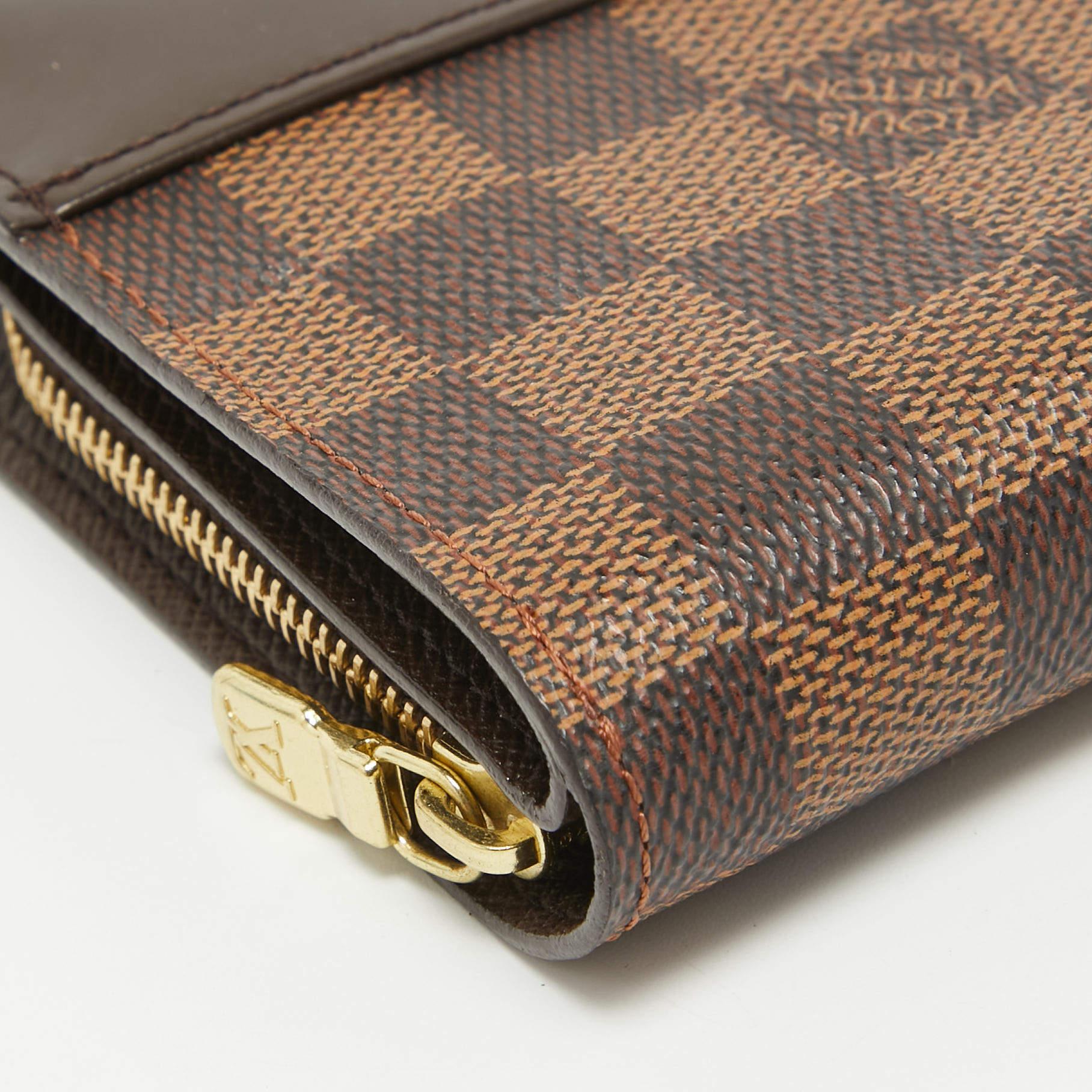 Louis Vuitton Damier Ebene Canvas Compact Wallet 6
