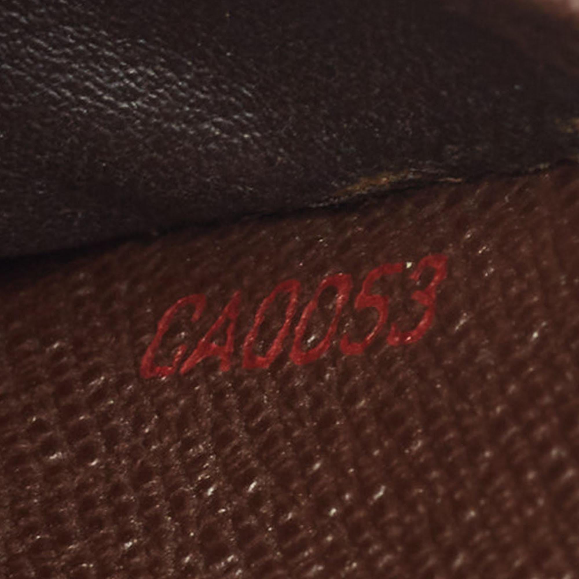 Louis Vuitton Damier Ebene Canvas Compact Zippy Brieftasche im Zustand „Gut“ im Angebot in Dubai, Al Qouz 2