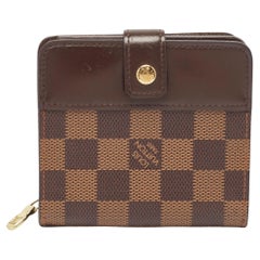 Louis Vuitton Damier Ebene Canvas Compact Zippy Wallet