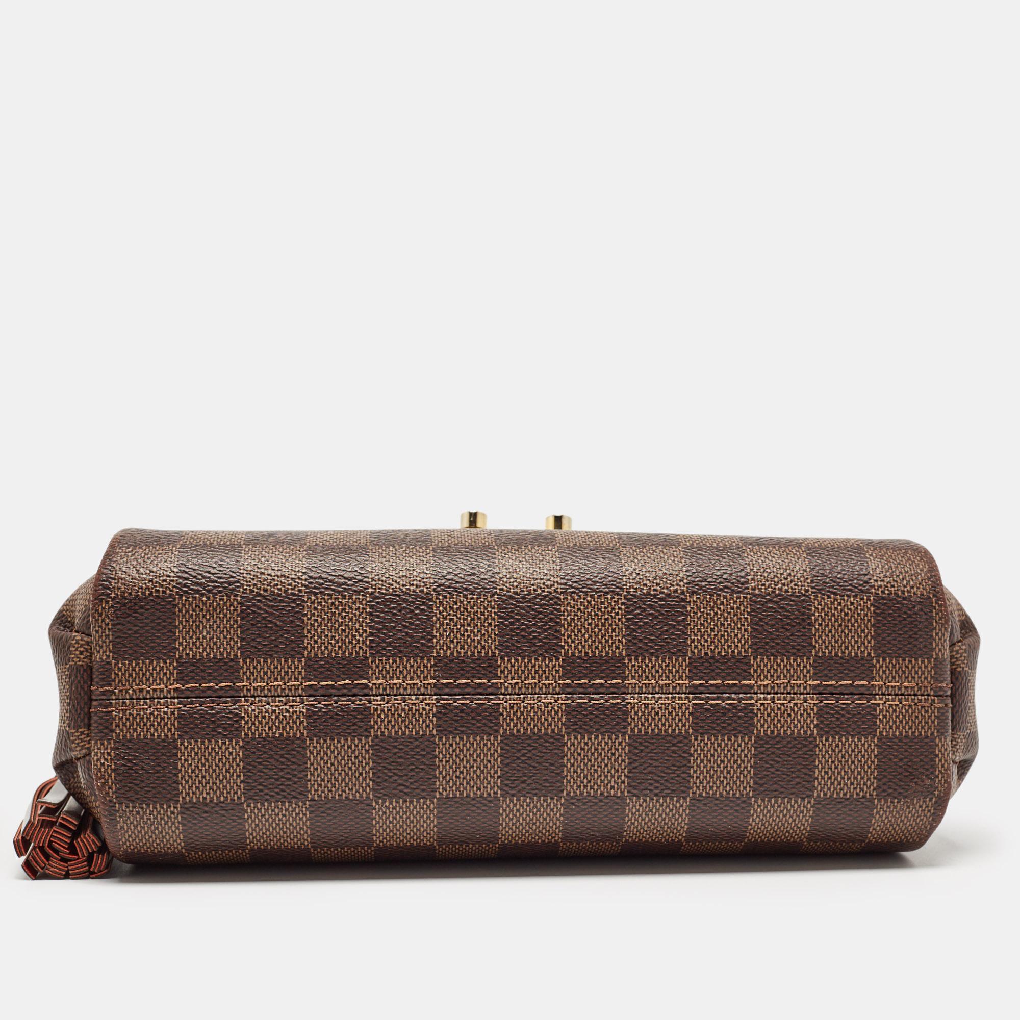 Louis Vuitton Damier Ebene Canvas Croisette Bag For Sale 6