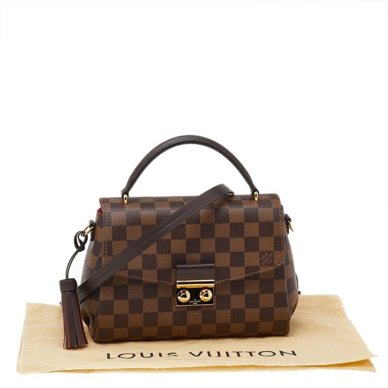 Louis Vuitton Damier Ebene Canvas Croisette Bag 4