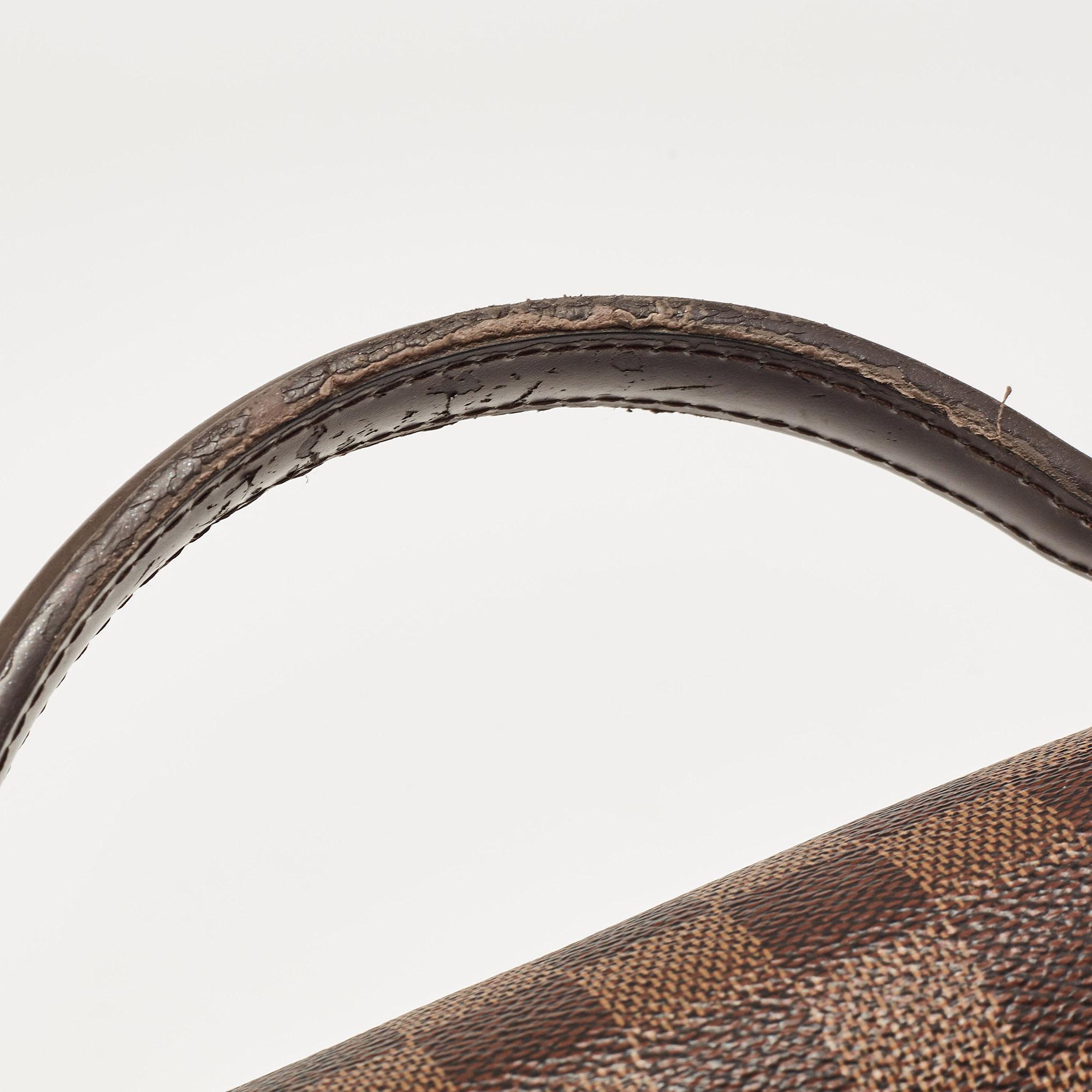 Louis Vuitton Damier Ebene Canvas Croisette Tasche aus Segeltuch im Angebot 8