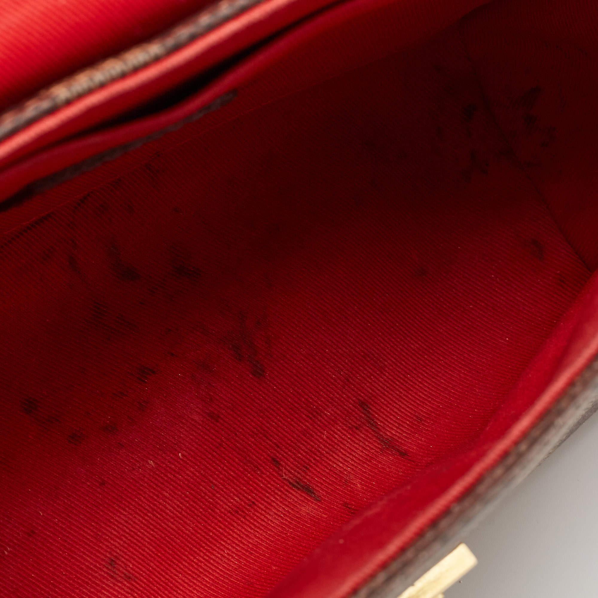Louis Vuitton Damier Ebene Canvas Croisette Tasche aus Segeltuch 15