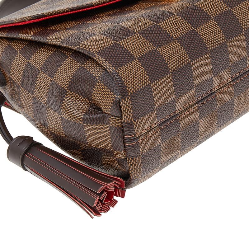 Black Louis Vuitton Damier Ebene Canvas Croisette Bag