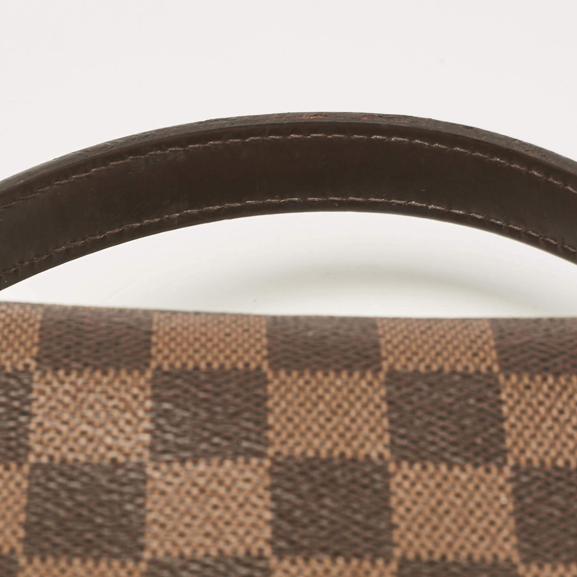 Louis Vuitton Damier Ebene Canvas Croisette Bag For Sale 2