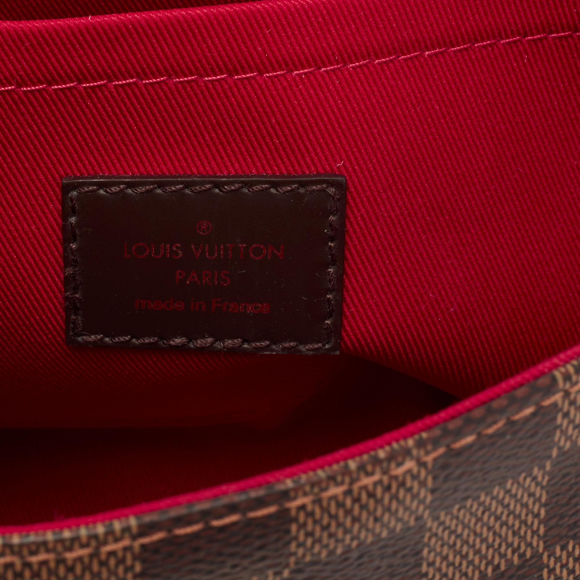Louis Vuitton Damier Ebene Canvas Croisette Bag 2