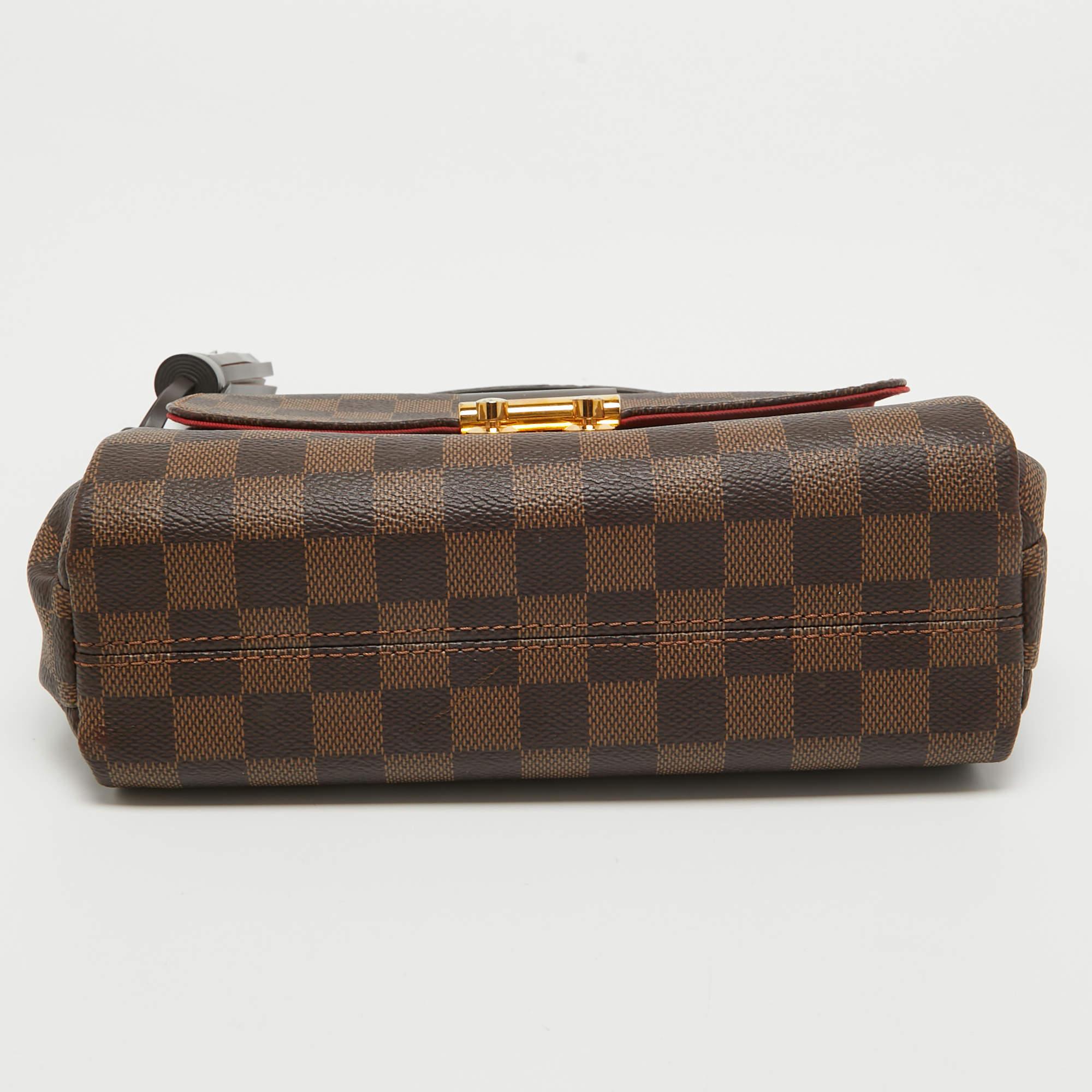 Women's Louis Vuitton Damier Ebene Canvas Croisette Bag