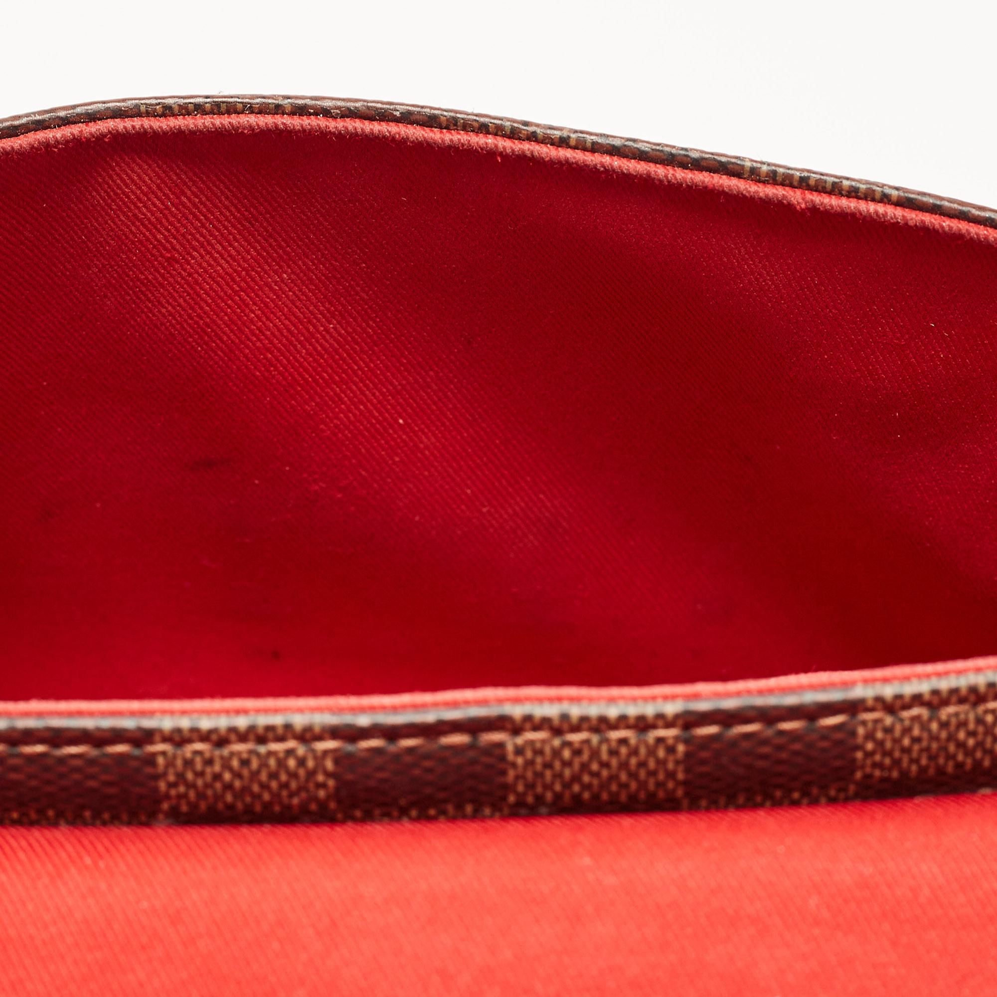 Louis Vuitton Damier Ebene Canvas Croisette Tasche aus Segeltuch im Angebot 5