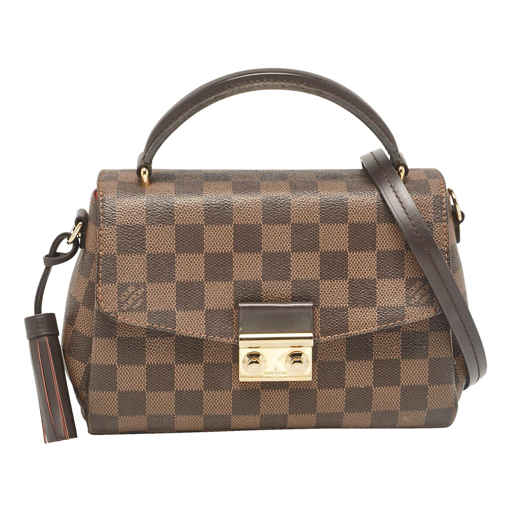 Louis Vuitton Damier Ebene Canvas Croisette Bag