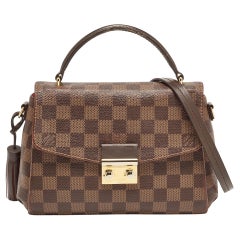 Sac Croisette Louis Vuitton en toile damier ébène