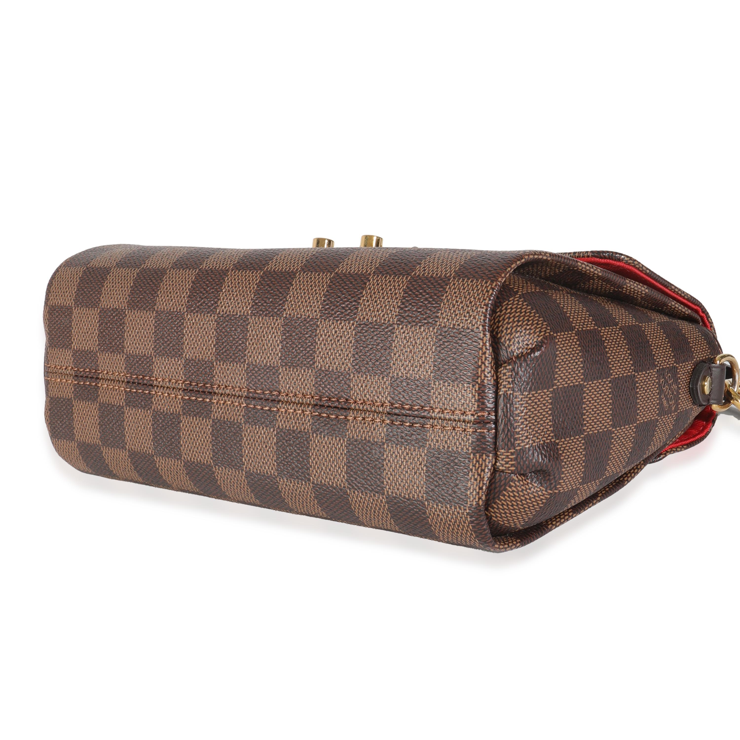 Women's Louis Vuitton Damier Ebene Canvas Croisette