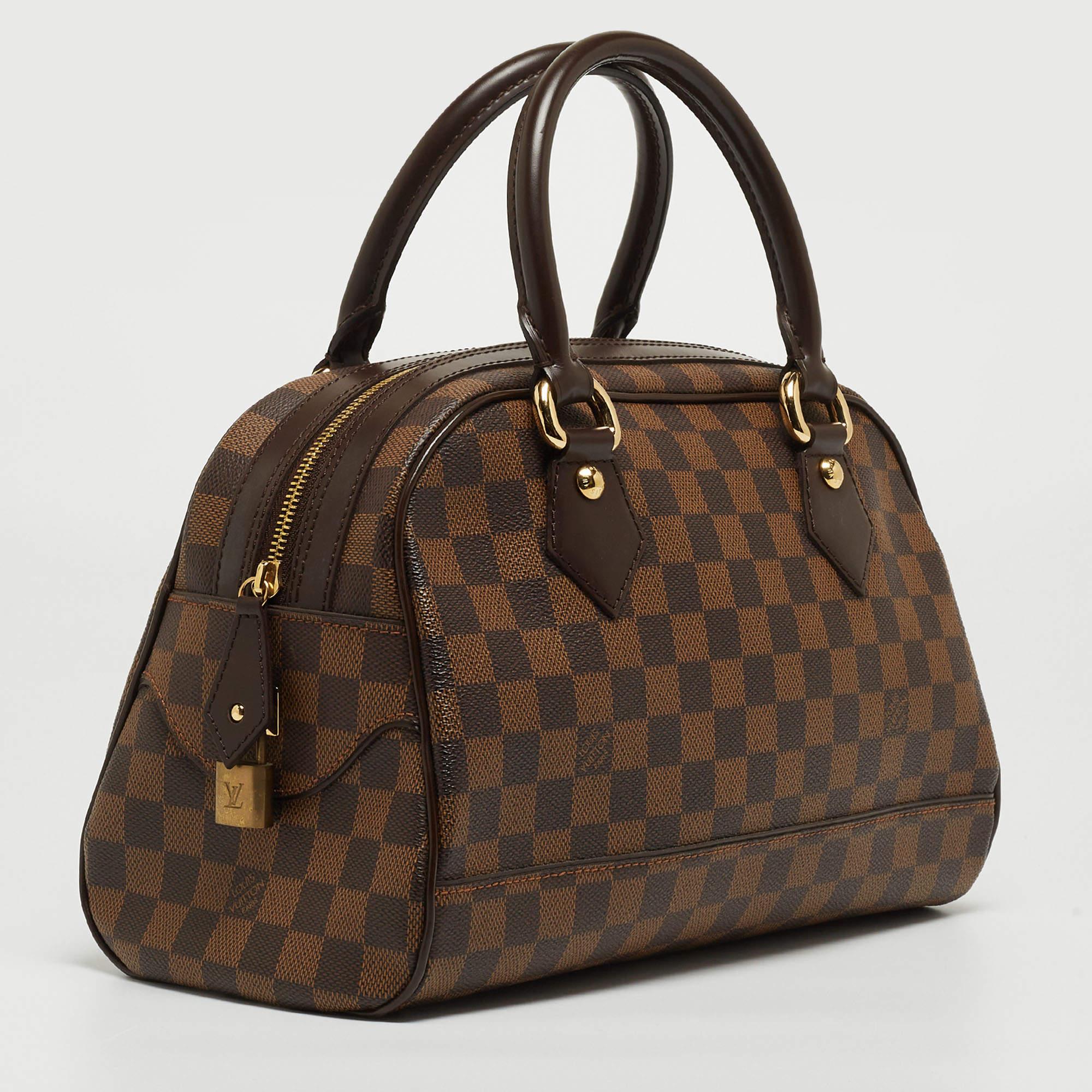 Louis Vuitton Damier Ebene Canvas Duomo Bag In Good Condition For Sale In Dubai, Al Qouz 2