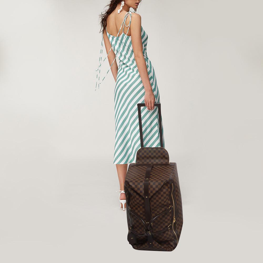 Louis Vuitton Damier Ebene Canvas Eole 60 Luggage Bag In Good Condition In Dubai, Al Qouz 2