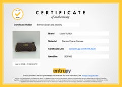 Louis Vuitton Damier Ebene Canvas Eva Chain Clutch