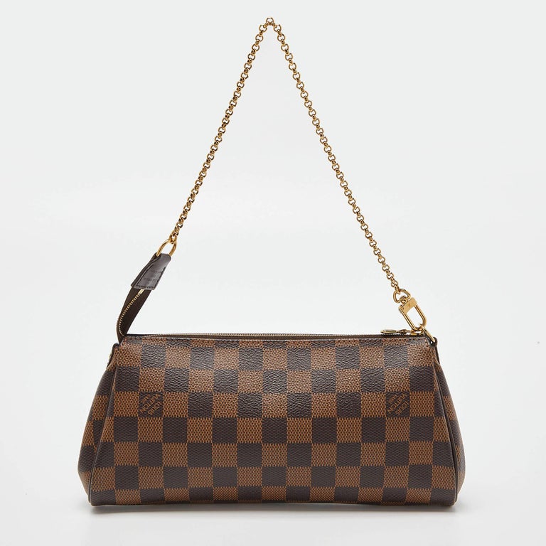 Louis Vuitton Pochette Felicie Damier Ebene Red Lining In Canvas With  Gold-tone