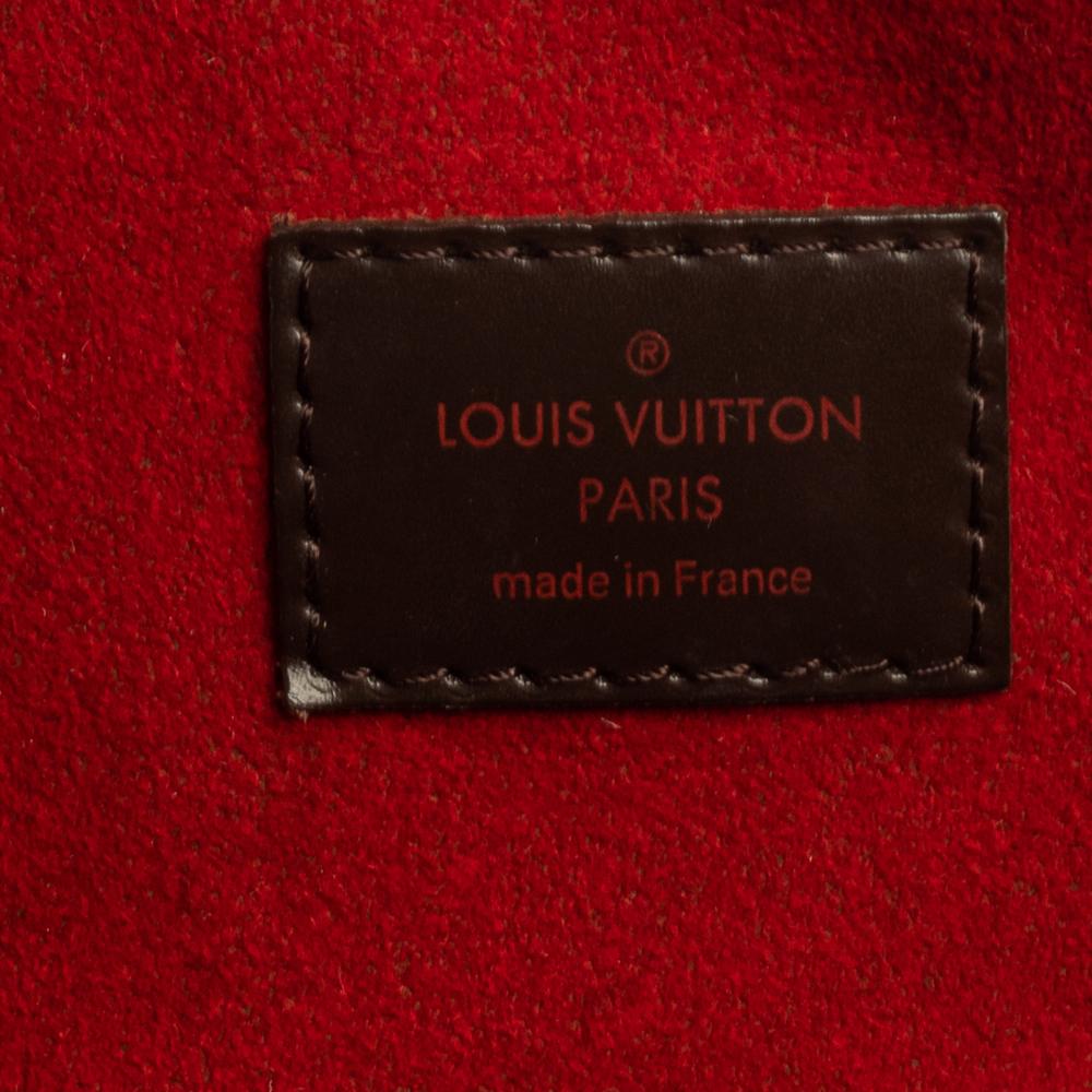 Women's Louis Vuitton Damier Ebene Canvas Evora MM Bag