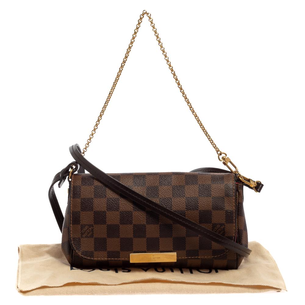 Louis Vuitton Damier Ebene Canvas Favorite PM Bag 6