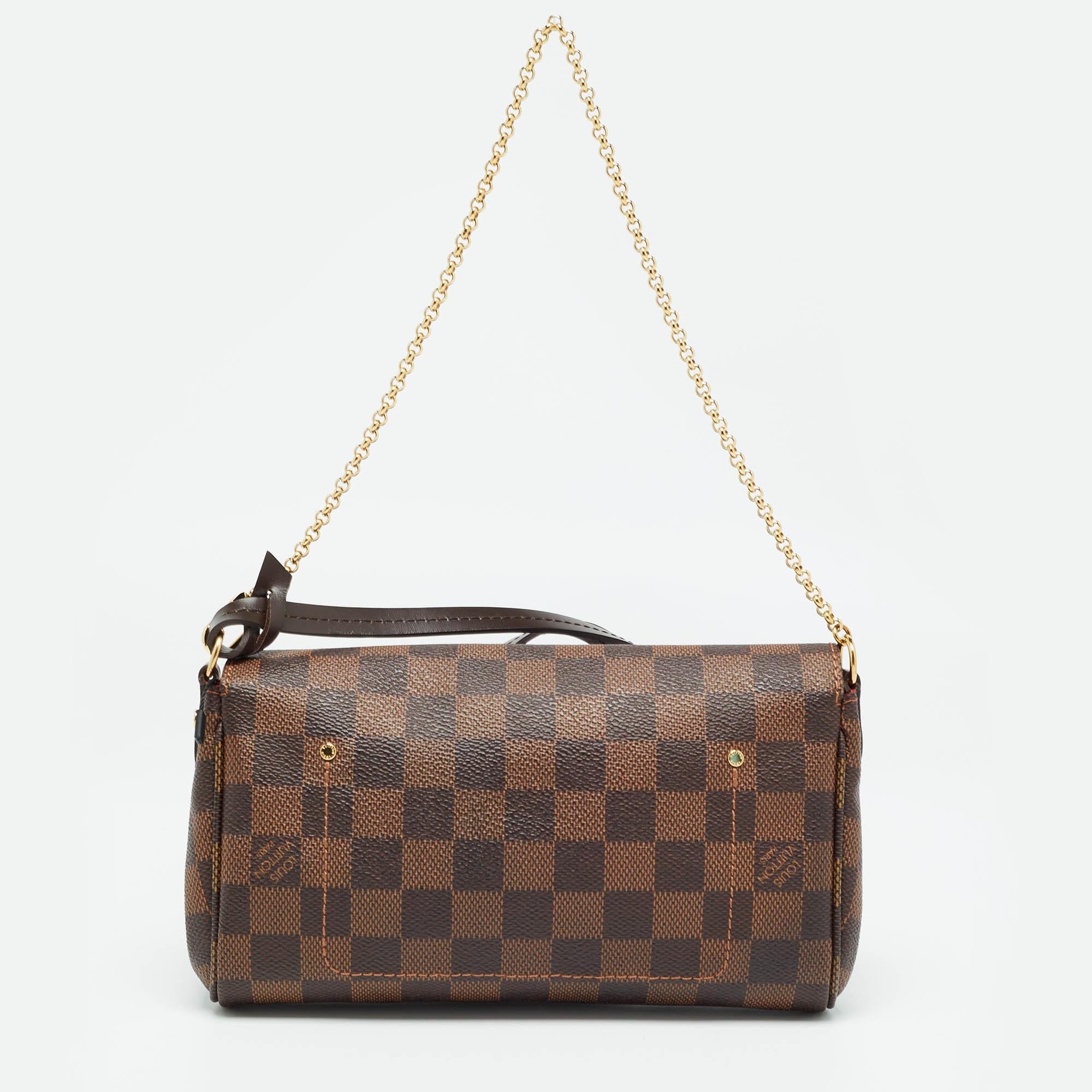 Women's Louis Vuitton Damier Ebene Canvas Favorite PM Bag