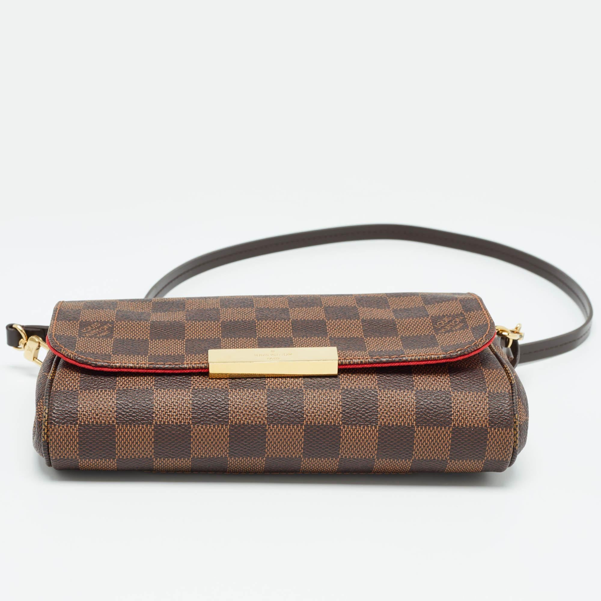 Louis Vuitton Damier Ebene Canvas Favorite PM Bag 2