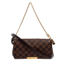 Louis Vuitton Damier Ebene Canvas Favorite PM Bag