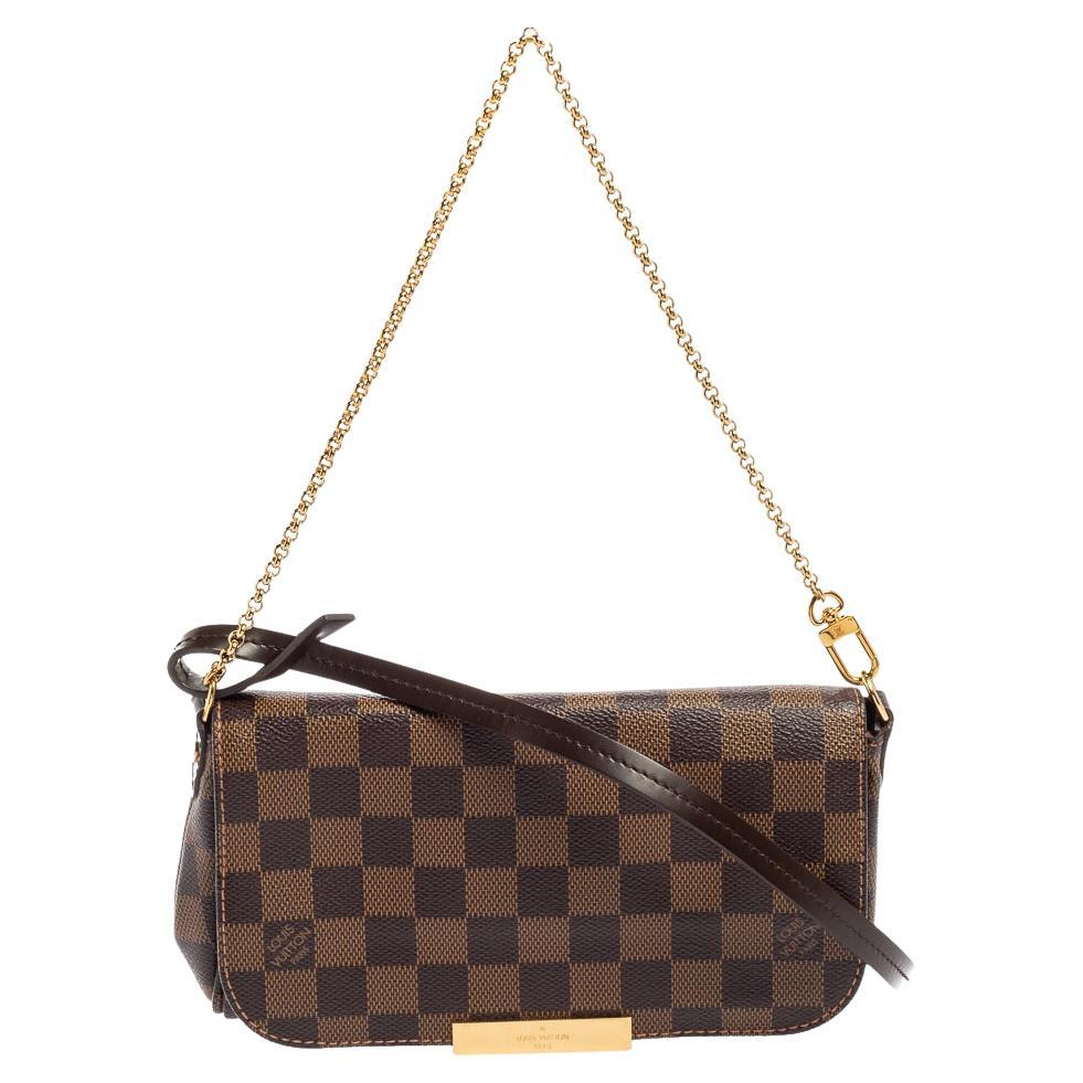 Menilmontant PM  Used  Preloved Louis Vuitton Crossbody Bag  LXR Canada   Brown  Coated Canvas 2304BX29