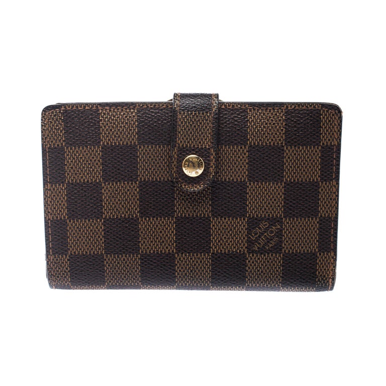 Louis Vuitton Damier Ebene Canvas French Wallet For Sale at 1stdibs