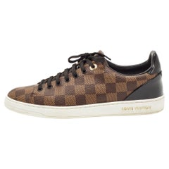 Louis Vuitton Damier Ebene Canvas Frontrow Sneakers Size 38.5