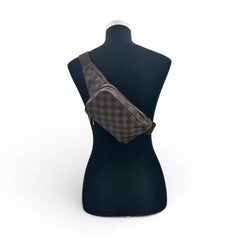 Louis Vuitton Damier Ebene Canvas Geronimo One Shoulder Backpack Bag